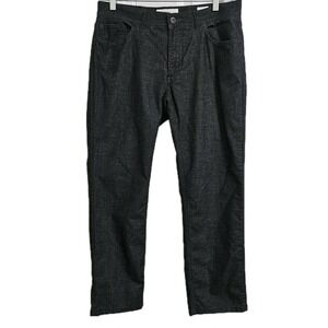 Brax Pants Mens 34x34 Dark Grey Feel Good Cooper Fancy Regular Fit Straight Leg